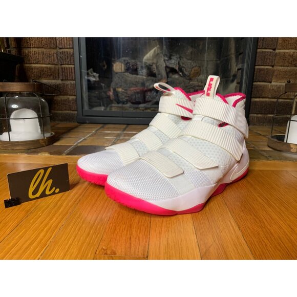 Size 12.5 Lebron Zoom Soldier Xl 11 “Kay Yow” Athletic Basketball Sneakers 89764 - Picture 2 of 7